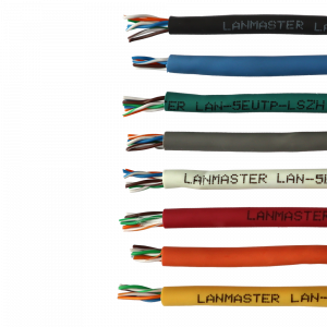 Кабель LANMASTER UTP, 4 пары, кат. 5E, 350Mhz, LSZH, 305 м
