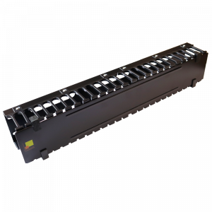 Кабельный органайзер 19" c крышкой