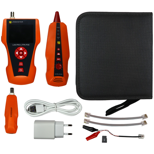 Кабельный тестер с измерением длины, трассировкой кабельных линий и определением POE, 1 ответная часть