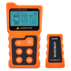 Тестер витой пары с дисплеем, с определением параметров POE