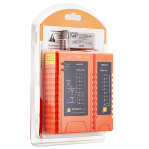 Тестер витой пары с индикаторами, с определением POE