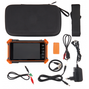 Тестер цифровых и аналоговых систем видеонаблюдения, сенсорный дисплей 5.4" 