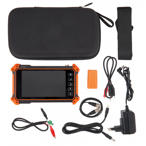 Тестер цифровых и аналоговых систем видеонаблюдения, сенсорный дисплей 5.4" 