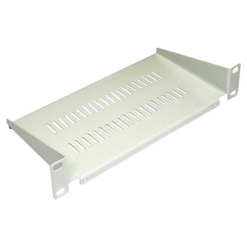 Полка фронтальная для шкафа 10", 1U, глубиной 120 мм, серая