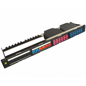 Панель модульная 19", экранированная, на 4 вставки, 1U