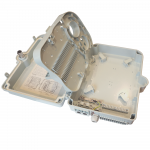 Настенный распределительный бокс на 24 волокна, наружной установки, IP65