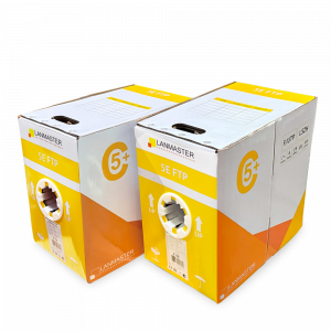 Кабель LANMASTER FTP 4 пары, кат. 5Е, 200Mhz, нг(А)-HFLTx, 305 м 