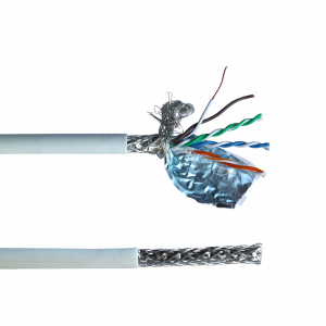 Кабель LANMASTER SFTP, 4 пары, кат. 5E, 100Mhz, LSZH, белый, 305 м 