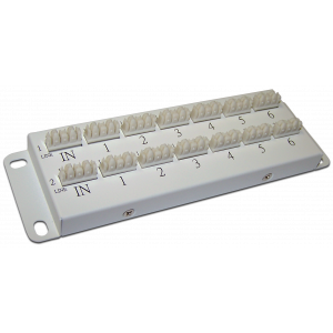 Коммутационная телефонная панель, параллельное подключение 2х6