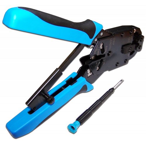 Обжимной инструмент 4P, 6P, 8P, с храповым механизмом