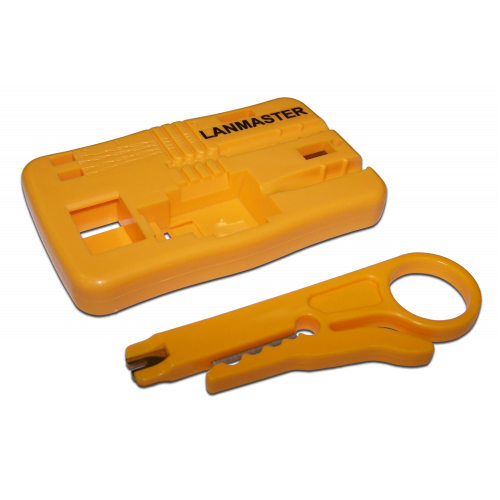 Монтажная площадка для кейстоунов с инструментом для разделки кабеля