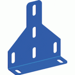 Скоба фиксирующая для стального лестничного лотка, серая