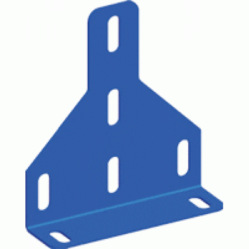 Скоба фиксирующая для стального лестничного лотка, серая