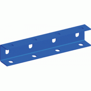 Соединитель прямой для стального лестничного лотка, серый