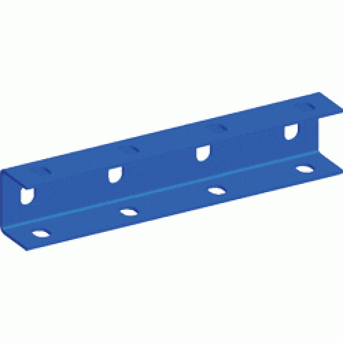 Соединитель прямой для стального лестничного лотка, серый