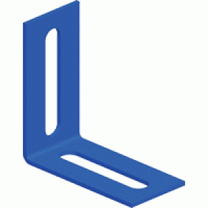 Соединитель угловой 50 мм для стального лестничного лотка, серый