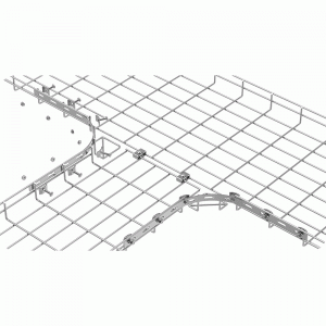 Соединитель угловой скругленный для лотка MT100