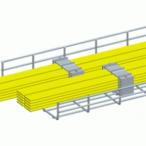Основа фиксатора кабеля, алюминий