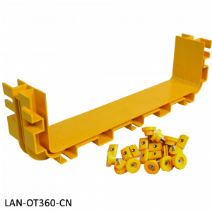 Соединитель оптического лотка, желтый