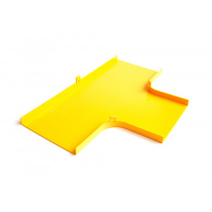 Крышка Т-соединителя оптического лотка, желтая