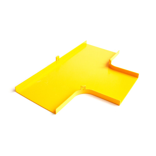 Крышка Т-соединителя оптического лотка, желтая