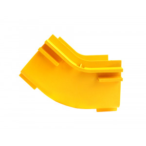 Внутренний изгиб 45° оптического лотка, желтый