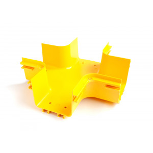 Х-соединитель оптического лотка, желтый