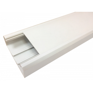 Короб 120х50 мм со съемной перегородкой, 2 метра, белый