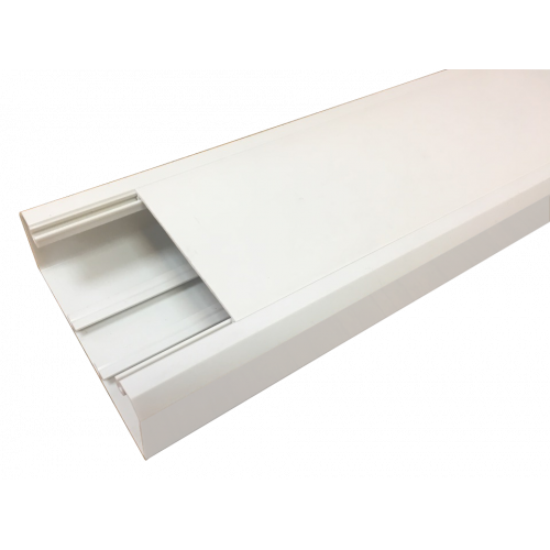 Короб 120х50 мм со съемной перегородкой, 2 метра, белый