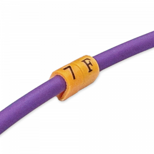 Клипса маркировочная на кабель диаметром 3.6–7.4 мм, 500 шт., желтая