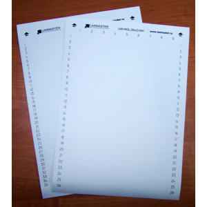 Маркеры розеточные самоклеющиеся для печати на лазерном принтере