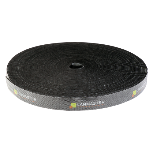 Хомут-липучка LANMASTER шириной 20 мм, 30 м