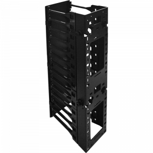 Вертикальный органайзер для регулируемых стоек, с пластиковыми пальцами и крышкой