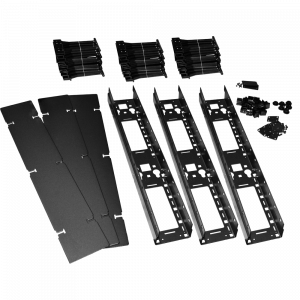 Вертикальный органайзер для регулируемых стоек, с пластиковыми пальцами и крышкой