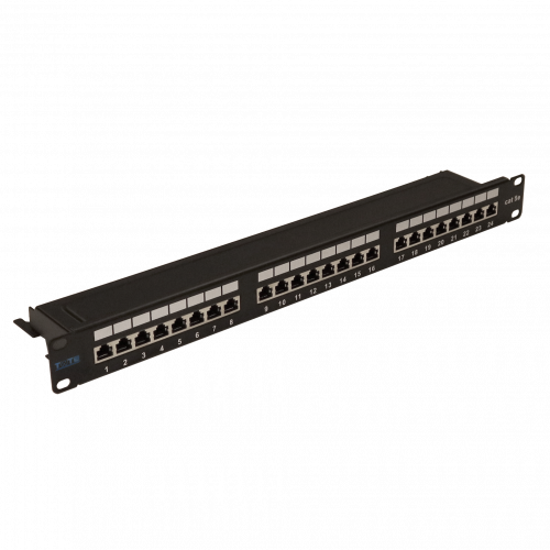Патч-панель TWT 24 порта, STP, кат.5E, 1U