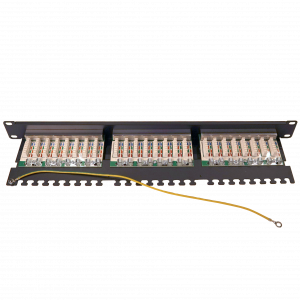 Патч-панель TWT 24 порта, STP, кат.5E, 1U