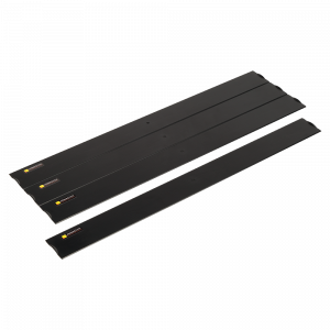 19" пластиковая фальш-панель 4U, разделяемая, быстросъемная, черная