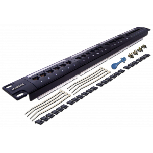 Патч-панель LANMASTER 24 порта, UTP, кат.6, 1U