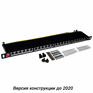 Патч-панель LANMASTER компактная 24 порта, STP, кат. 6, 0.5U