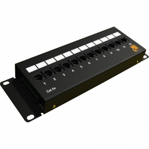 Патч-панель LANMASTER настенная с фронтальным монтажом 12 портов, UTP, кат.5E