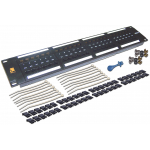 Патч-панель LANMASTER 48 порта, UTP, кат.5E, 2U