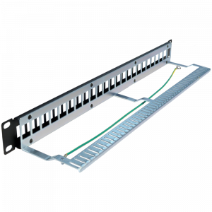 Патч-панель TWT наборная, 24 порта, STP, 1U