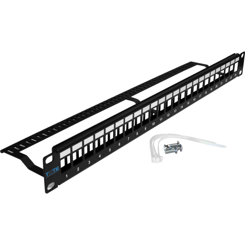 Патч-панель TWT наборная, 24 порта, UTP, 1U