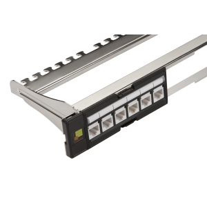 Панель модульная 19", экранированная, на 4 вставки, 1U