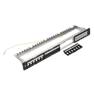 Панель модульная 19", экранированная, на 4 вставки, 1U