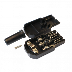 Вилка IEC 60320 C13, 10A, 250V, разборная, черная