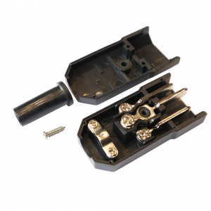 Вилка IEC 60320 C14, 10A, 250V, разборная, черная