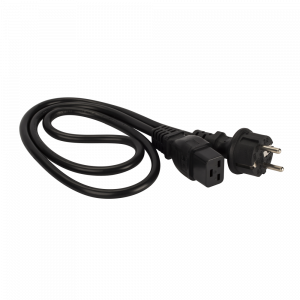 Шнур питания C19-Schuko прямая, 3х1.5, 220В, 16А