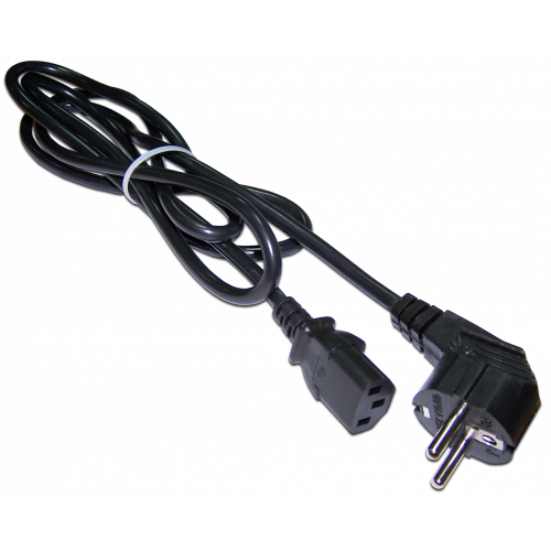 Шнур питания C13-Schuko угловая, 3х0.75, 220В, 10А