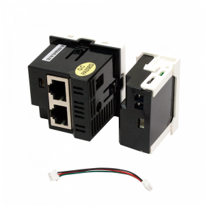 Конвертор RJ45-HDMI, приемник + блок питания, формата Mosaic, 45x45мм + 22.5х45мм, белые